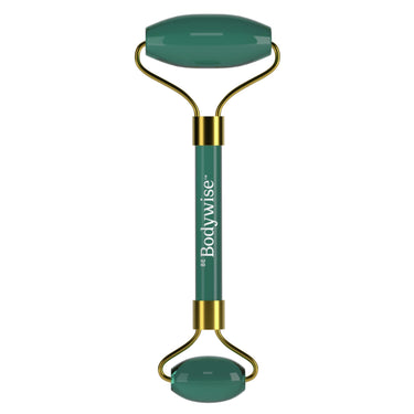 Be Bodywise Jade Roller Massager | 100% Natural Jade Face Roller | Tightens Skin, Reduces Wrinkles & Improves Blood Circulation | Best for Serum Application | Double Sided for Toning & Firming Face